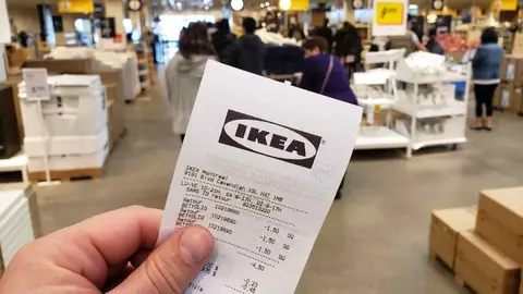 Ticket de tienda IKEA