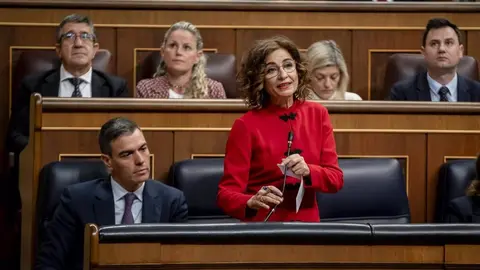 Montero, durante una intervenci&oacute;n en el Congreso de los Diputados