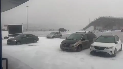 El Circuito de Jerez te&ntilde;ido de blanco