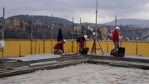 Obras en la torre de la Catedral de Granada