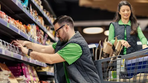 Trabajadores de supermercado