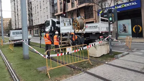 Arrancan los trabajos para la sustituci&oacute;n de los 21 kil&oacute;metros de cableado del tranv&iacute;a en Ja&eacute;n