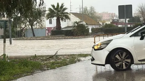 Carretera cortada por la lluvia en Jerez | Cristo Garc&iacute;a