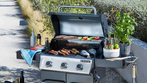 Barbacoa de gas NATERIAL 3B Kenton de Leroy Merlin