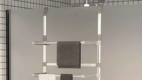 Tendedero de aluminio con 5 niveles Vidaxl de Carrefour