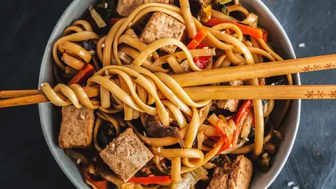 Noodles de arroz Hacendado de Mercadona