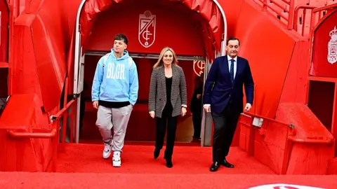 Marifr&aacute;n Carazo en el Estadio de Los C&aacute;rmenes