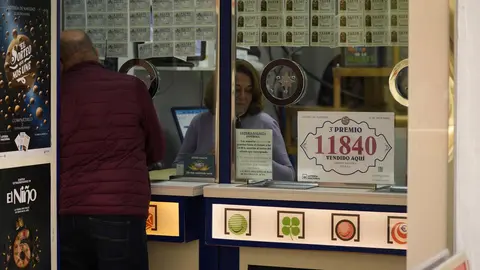 Administraci&oacute;n de Loter&iacute;as en una foto de archivo