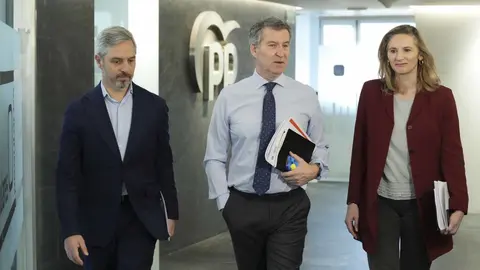 Alberto N&uacute;&ntilde;ez Feij&oacute;o en la sede de G&eacute;nova