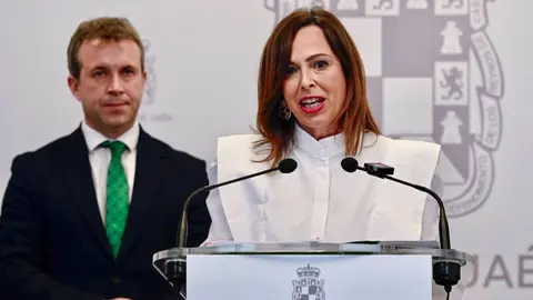 La consejera Roc&iacute;o D&iacute;az, durante su comparecencia de prensa