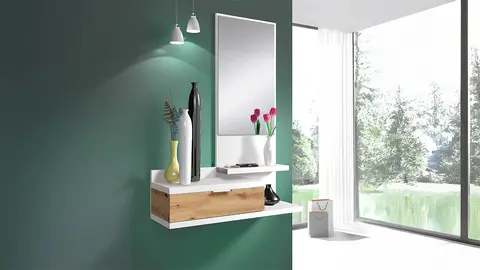 Recibidor Dahila con caj&oacute;n y espejo