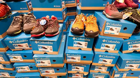 Cajas de zapatillas de Columbia