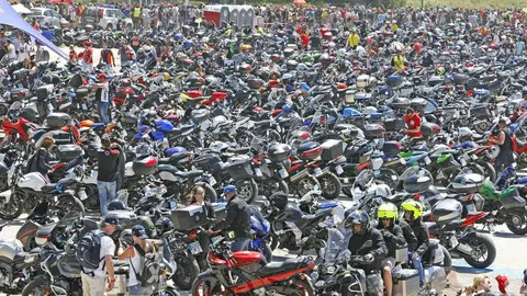 Aparcamiento de motos en Jerez