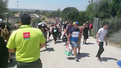 Aficionados entrando al Circuito de Jerez