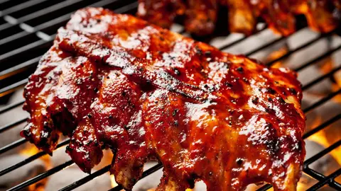 Costillas de cerdo a la barbacoa cortadas Hacendado de Mercadona