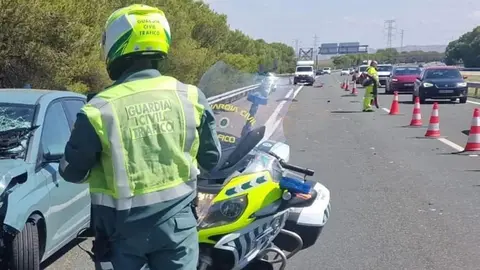 Un guardia civil de tr&aacute;fico
