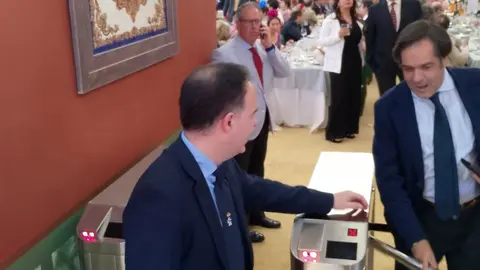 Tornos en la caseta del Real C&iacute;rculo de Labradores de Sevilla