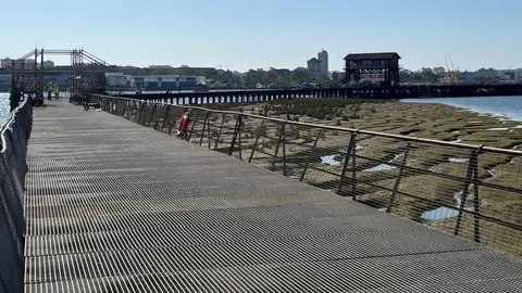 Obras en el muelle de Tharsis en Huelva