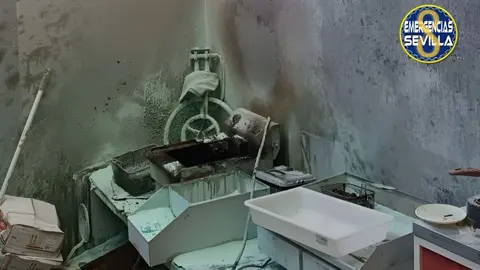 Freidora afectada en una caseta de Sevilla