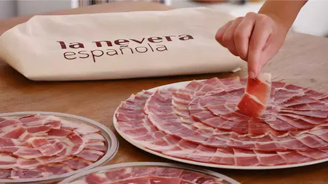 Jam&oacute;n ib&eacute;rico cortado a cuchillo de La Nevera Espa&ntilde;ola