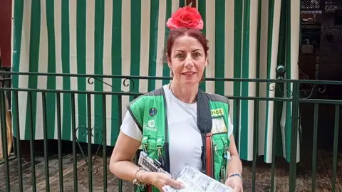 Matilde Valverde, vendedora de la ONCE