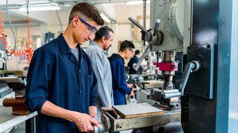Foto de archivo de un estudiante de FP