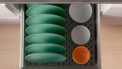 Panel perforado para caj&oacute;n de la serie UPPDATERA de Ikea