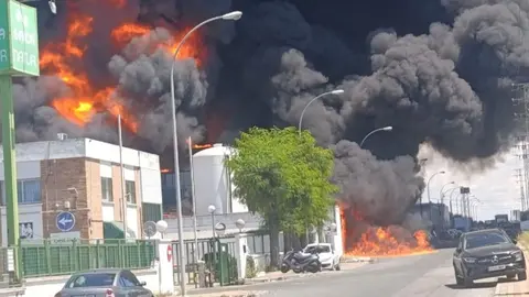 Incendio en Alcal&aacute; de Guadaira