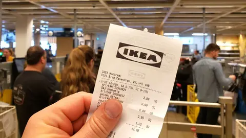 Ticket de compra de IKEA