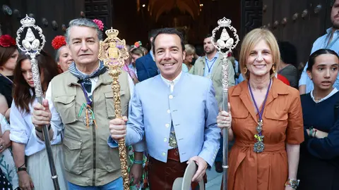 Antonio Sanz en la salida de la Hermandad del Roc&iacute;o de Jerez | Cristo Garc&iacute;a