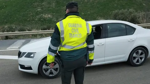 Control de la Guardia Civil de Tr&aacute;fico en una imagen de archivo