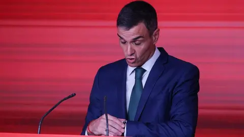 Pedro S&aacute;nchez, durante su &uacute;ltima comparecencia p&uacute;blica