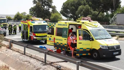 Grave accidente de tr&aacute;fico en Jerez de la Frontera