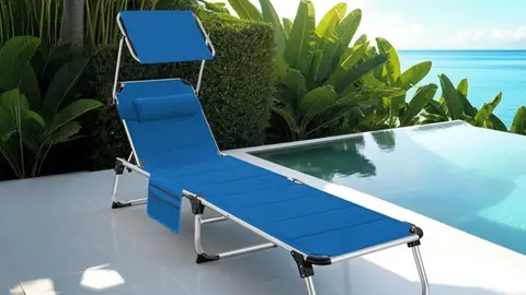 Tumbona Jard&iacute;n Exterior de Aluminio TecTake