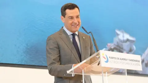 El presidente de la Junta de Andaluc&iacute;a, Juanma Moreno