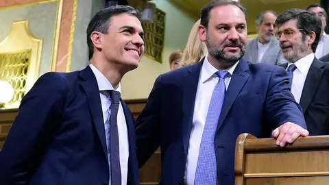 Pedro S&aacute;nchez, junto a Jos&eacute; Luis &Aacute;balos en una imagen de archivo