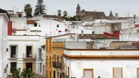 Vista a&eacute;rea del centro de Jerez