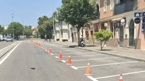Nuevos aparcamientos en la calle Jos&eacute; Manuel Garc&iacute;a Caparr&oacute;s