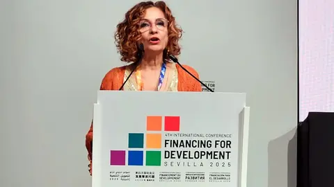 Mar&iacute;a Jes&uacute;s Montero, en la Cumbre de la ONU