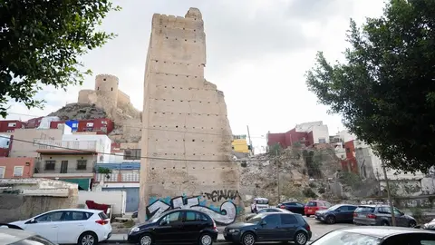 Uno de los torreones del barrio de Pescader&iacute;a, en Almer&iacute;a