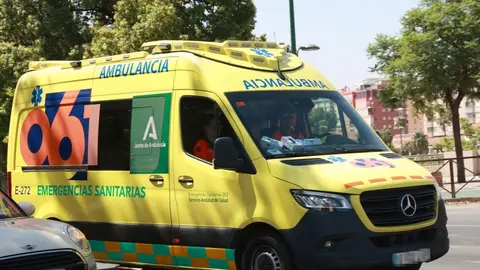 Una ambulancia del 061 se ha desplazado hasta el lugar de los hechos (1)