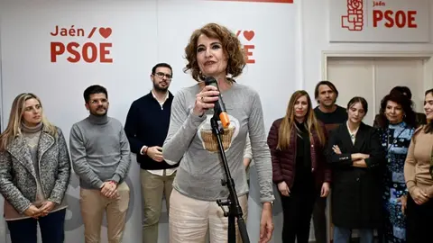 Mar&iacute;a Jes&uacute;s Montero, durante un acto en Ja&eacute;n