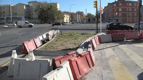 Imagen de archivo de obras en el distrito de Cruz de Humilladero