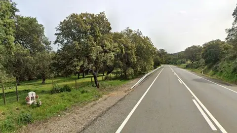 La carretera en la que se produjo el accidente (21)