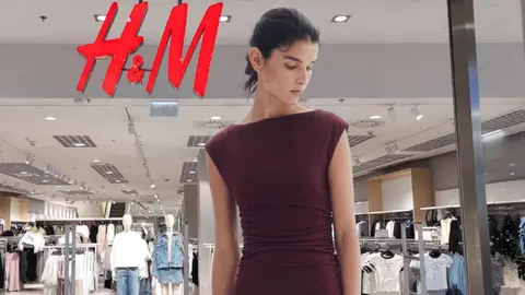 Vestido con mangas japonesas de H&M