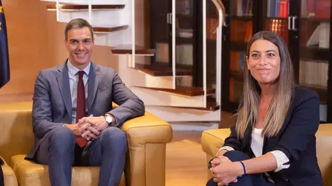 Pedro S&aacute;nchez, junto a Miriam Noguera