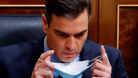 Pedro S&aacute;nchez, en una imagen de archivo durante la &eacute;poca del Coronavirus
