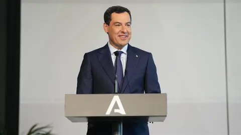 El presidente de la Junta de Andaluc&iacute;a, Juanma Moreno