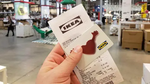 Ticket de compra de IKEA