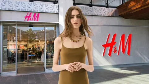 Una mujer a la moda en una tienda de H&M